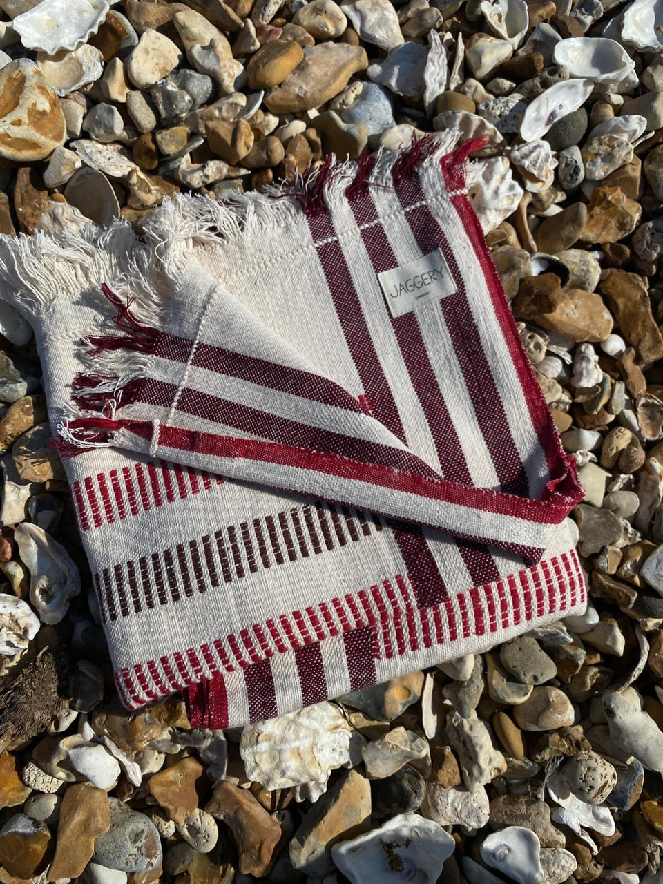 handwoven towel / organic cotton / SWEET & SOUR CHERRIES