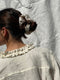 ZULEMA MINI v-neck ruffle blouse / indian linen / milk