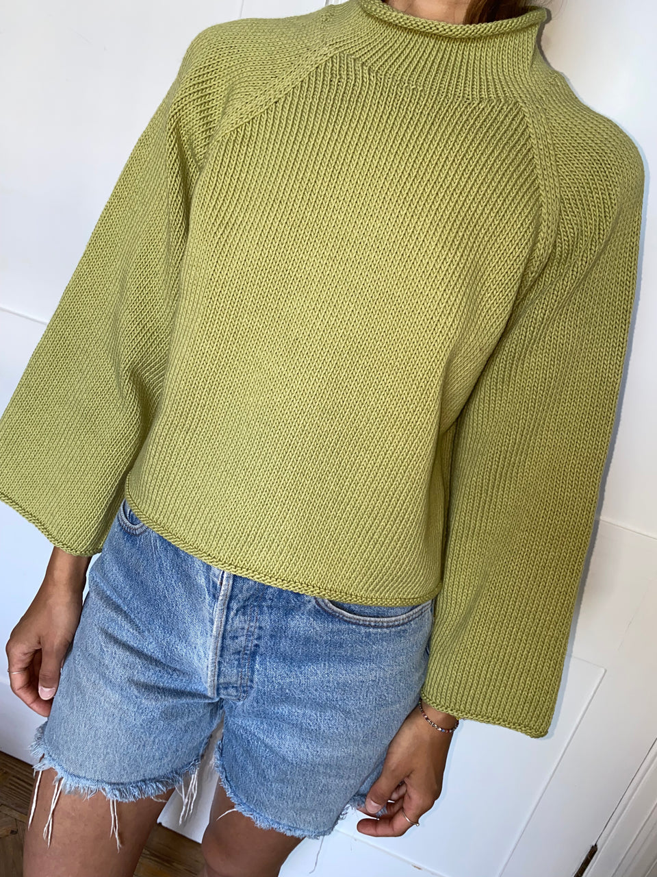 PABLO jumper / organic cotton / pistachio