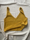 SOLITO vest / organic cotton / golden honey