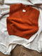 LUNES vest / organic cotton / orange zest / sample / 2 sizes available