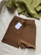 RIO RIBBED shorts / organic cotton / carob