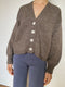 ROSALIA cardigan / highland wool / smoked amber