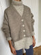 ROSALIA cardigan / highland wool / rock salt