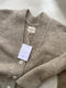 MINI ROSALIA cardigan / highland wool / wild oat / samples