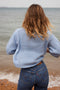 INES cardigan / organic cotton / the sea