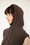 HOODIE / alpaca & highland wool boucle / dark oak