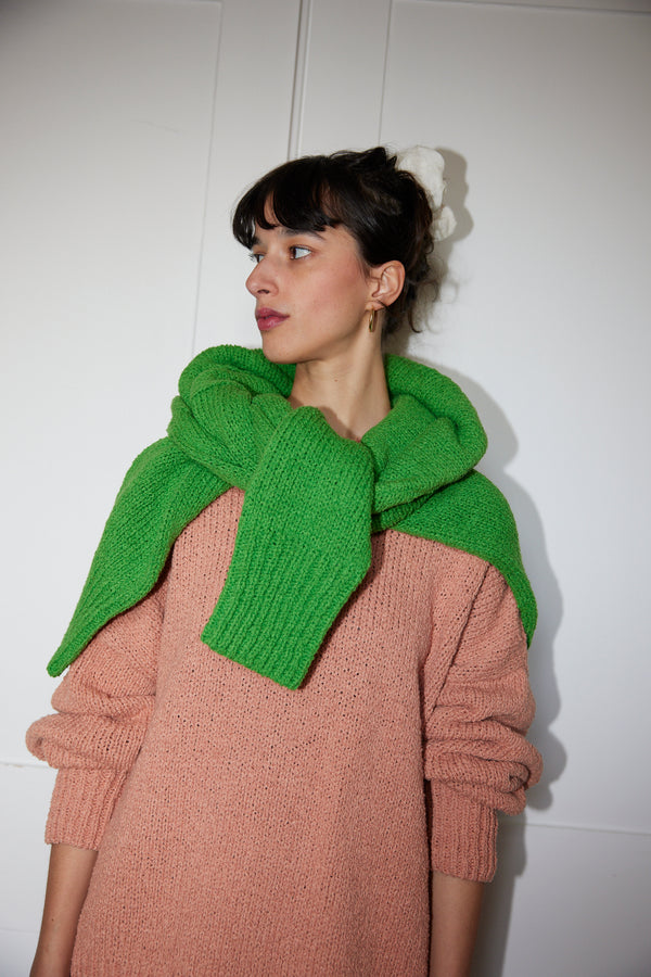 LAGO jumper / organic cotton boucle / peach clay