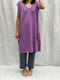 ZULMA vest dress / organic cotton / summer lilac