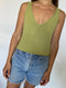 SOLITO vest / organic cotton / pistachio
