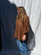 SANTIAGO big shirt / indian linen / cinnamon
