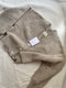 MINI ROSALIA cardigan / highland wool / wild oat / samples