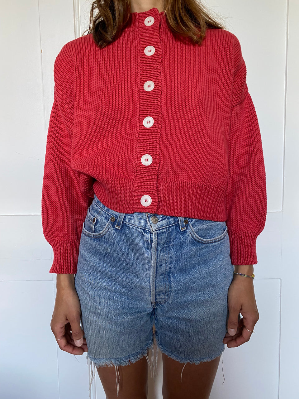CARMEN cardigan / organic cotton / sweet paprika
