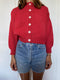 CARMEN cardigan / organic cotton / sweet paprika