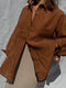 SANTIAGO big shirt / indian linen / cinnamon