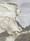 ZULEMA MINI v-neck ruffle blouse / indian linen / milk