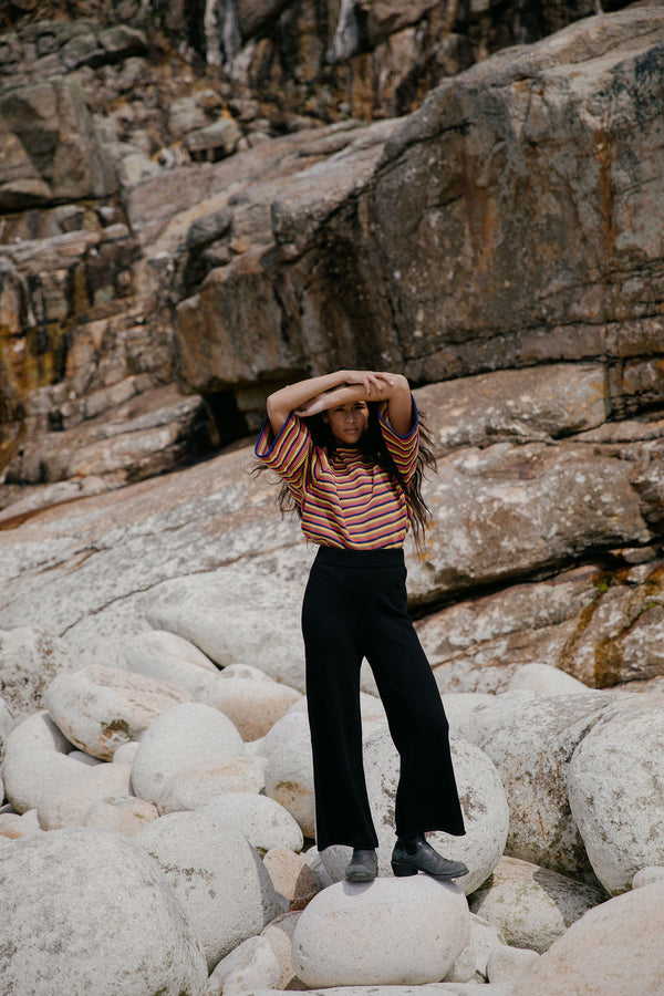 PABLO mini jumper / organic cotton / multi stripe