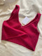 SOLITO vest / organic cotton / frambuesa