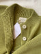 CARMEN cardigan / organic cotton / pistachio
