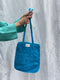 MERCADO crochet bag / organic cotton / ocean blue