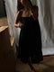 LELLA dress / indian linen / black