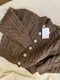 MILAGRO cardigan / highland wool / walnut / samples