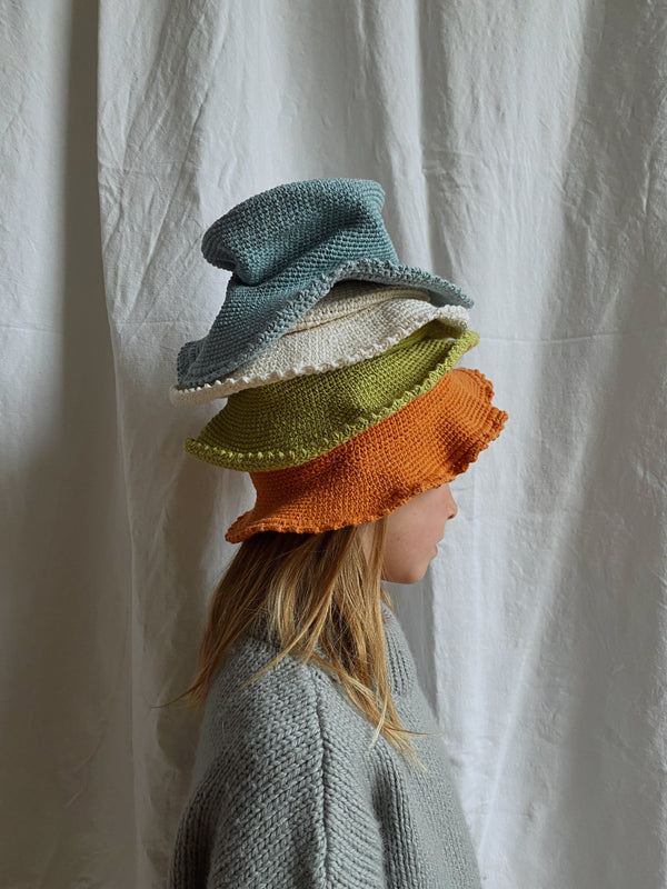 NALLA kids crochet hat / organic cotton / various colours