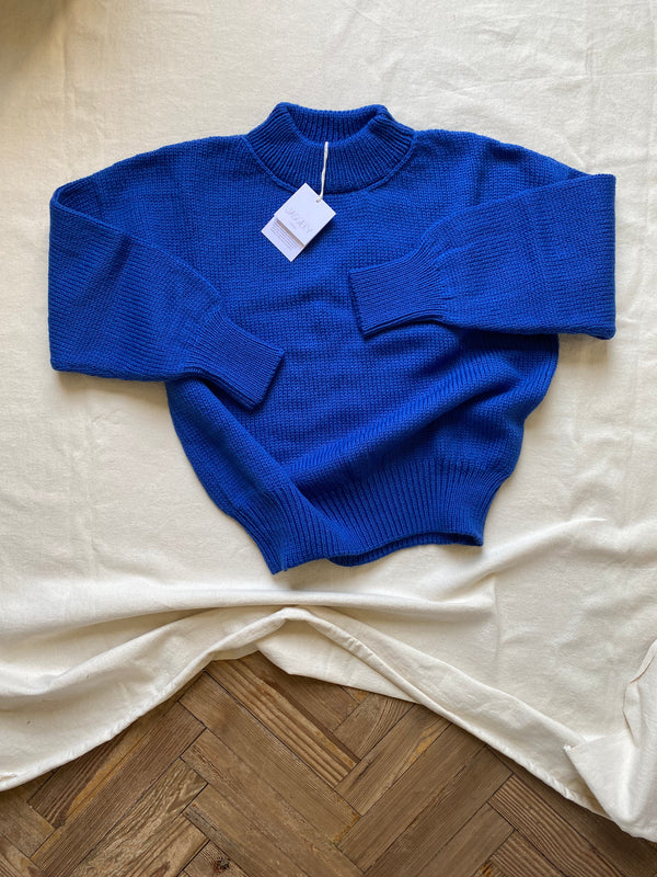 MAR jumper / highland wool / azul / sample / 2 sizes available